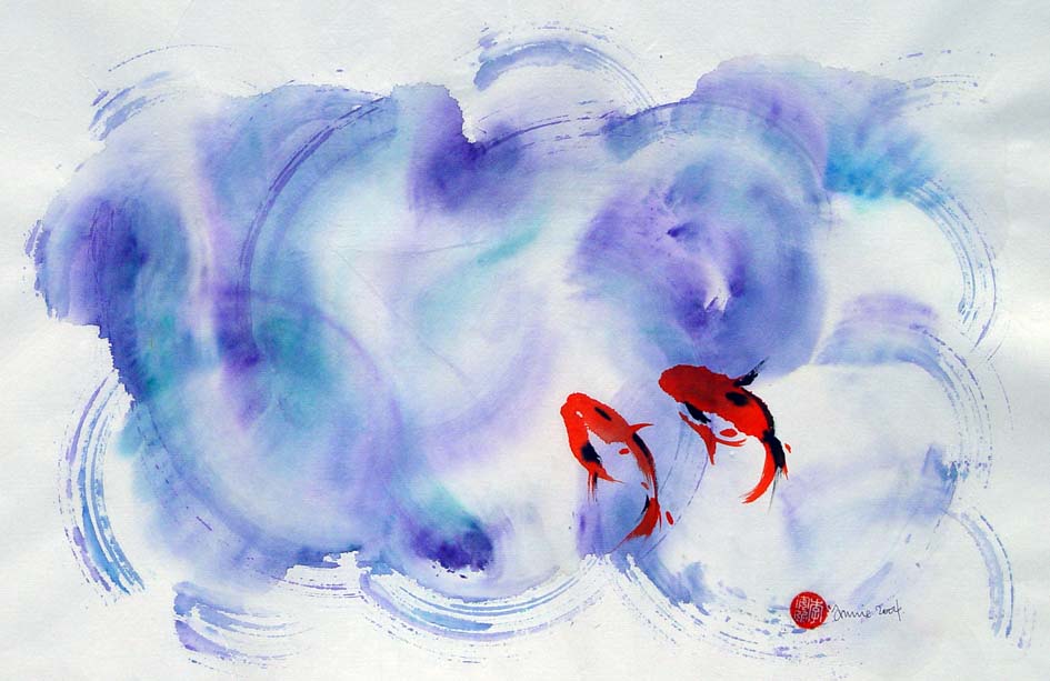 Water colour- Two fishes