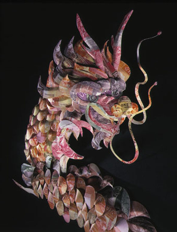 Paper sculpture- Dragon