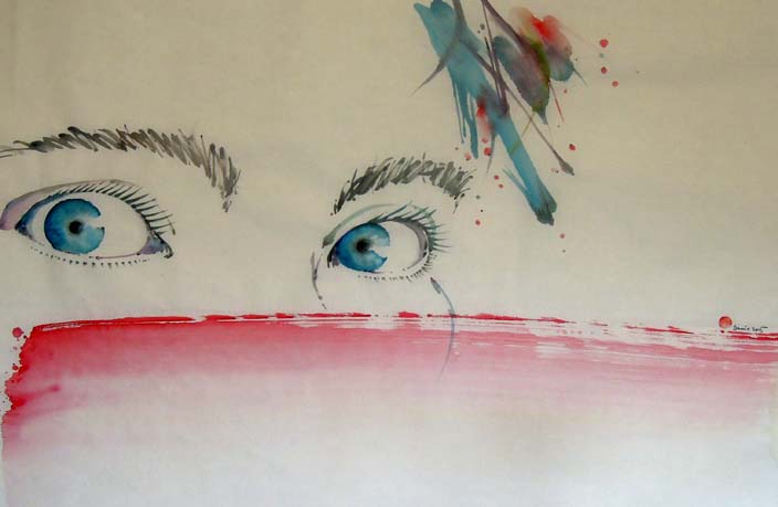 Water colour- Eyes1